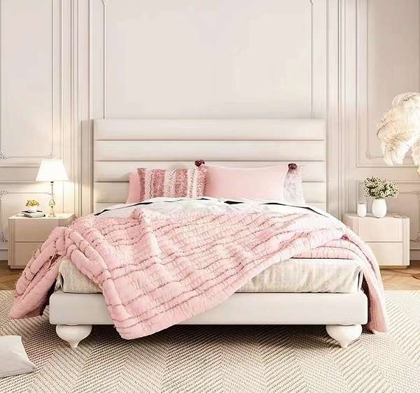 best quality modern home furniture contemporary design uphostered headboard leather bed manufacturer &exporter in China-interi furniture