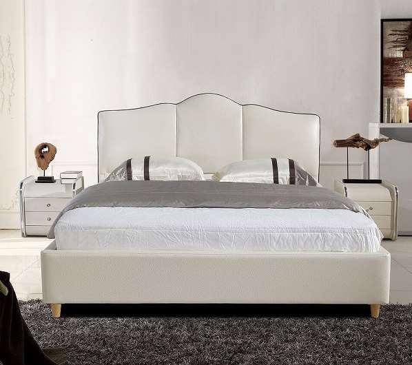 high quality modern home furniture contemporary design uphostered headboard leather bed company&supplier in China-interi furniture