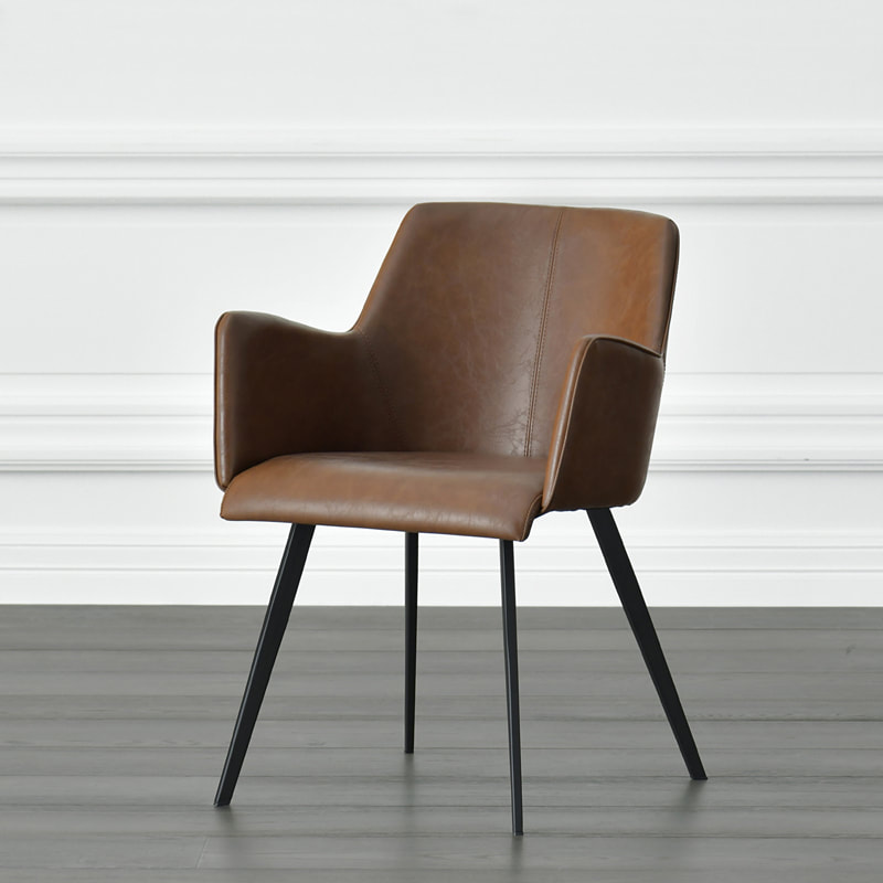Chinese high quality luxury home furniture modern design contemporary dining room high back leather chair exporter-inter furniture