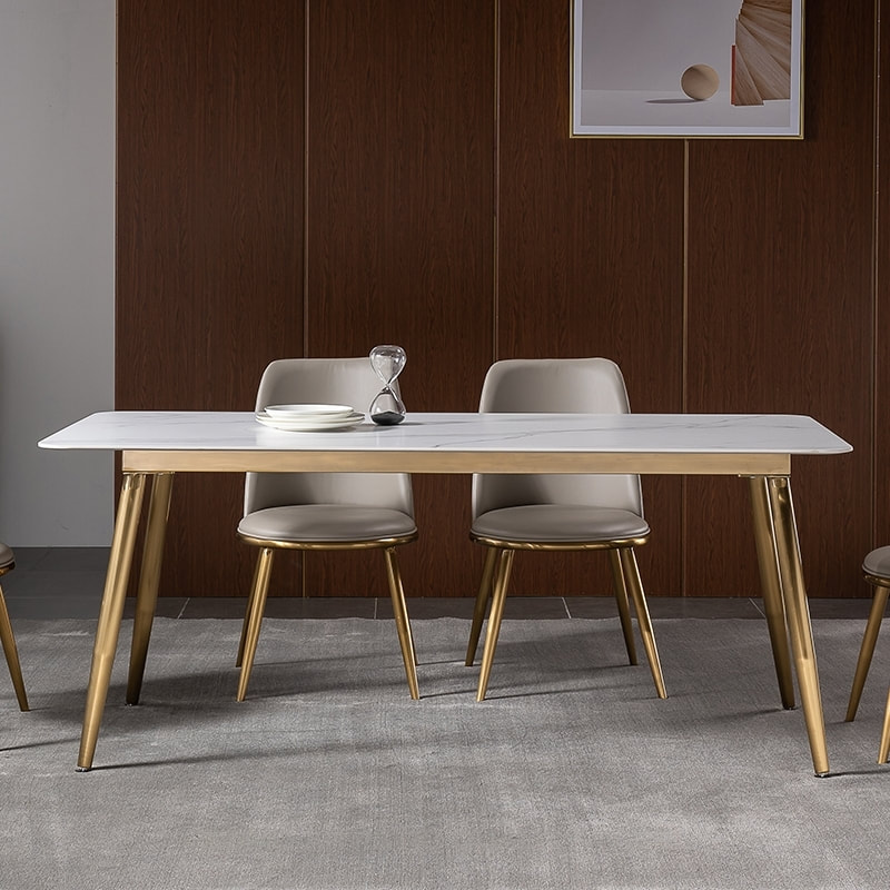 chinese high end modern home furniture sintered table top dining table factory-interi furniture