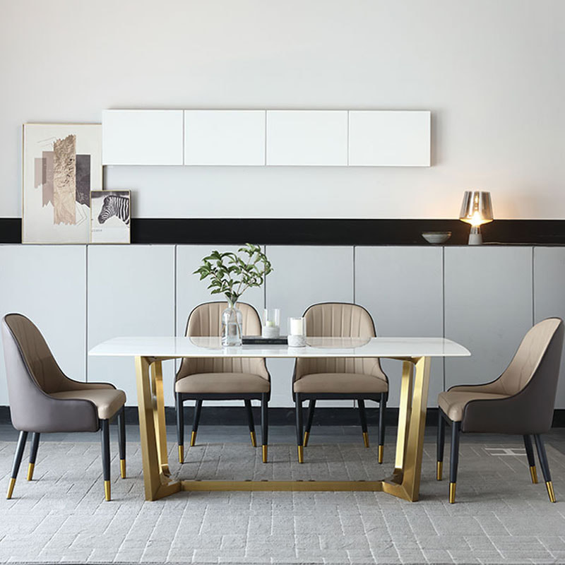 chinese high end modern home furniture sintered table top dining table brand-interi furniture