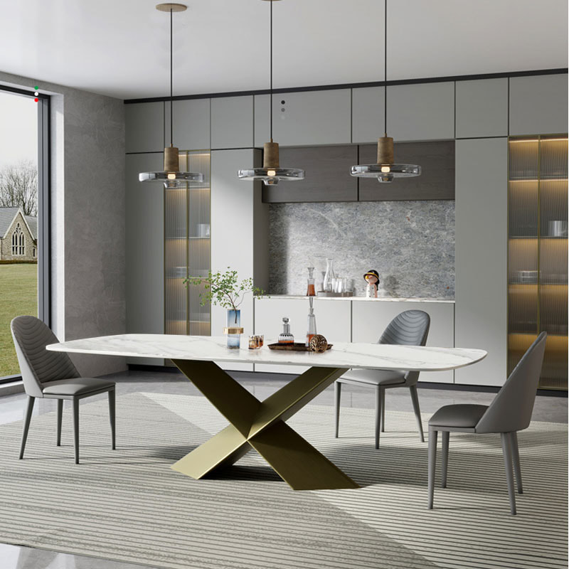 chinese high end modern design contemporary home furniture sintered table top dining table company-interi furniture
