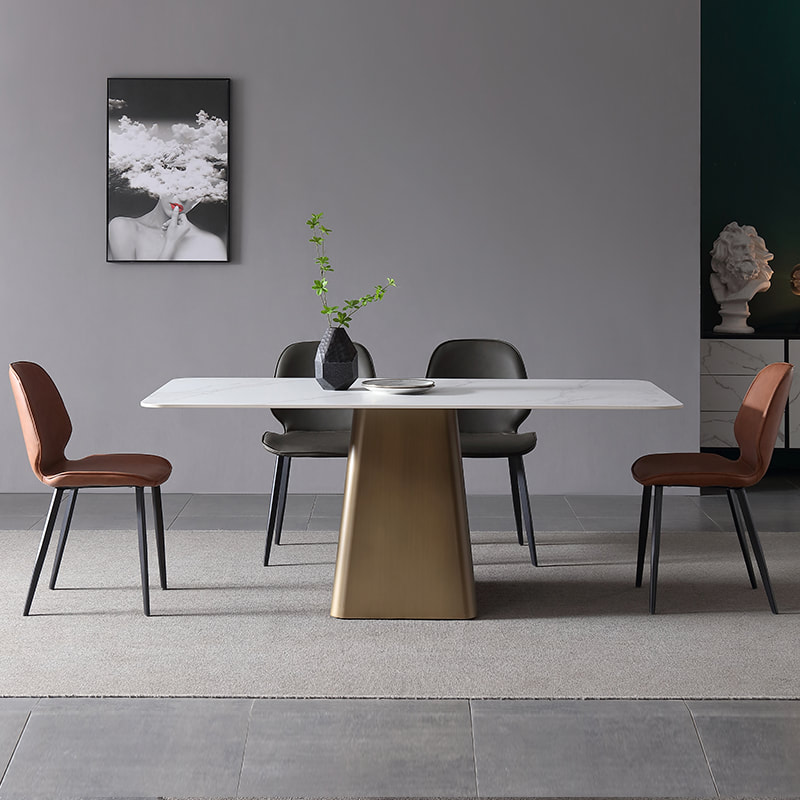 chinese high end modern design contemporary home furniture sintered table top dining table store-interi furniture