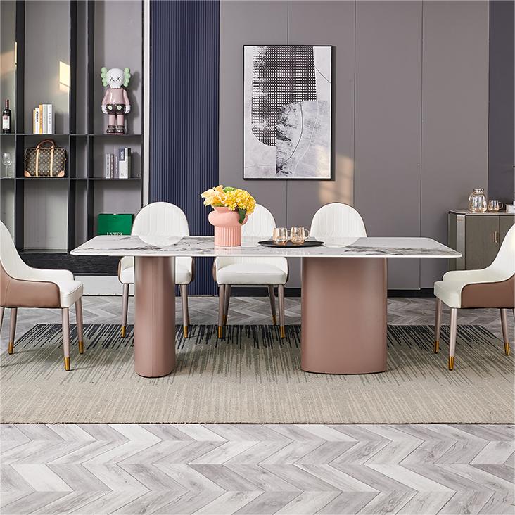 chinese high end modern design contemporary style home furniture dining room sintered table top dining table company-interi furniture