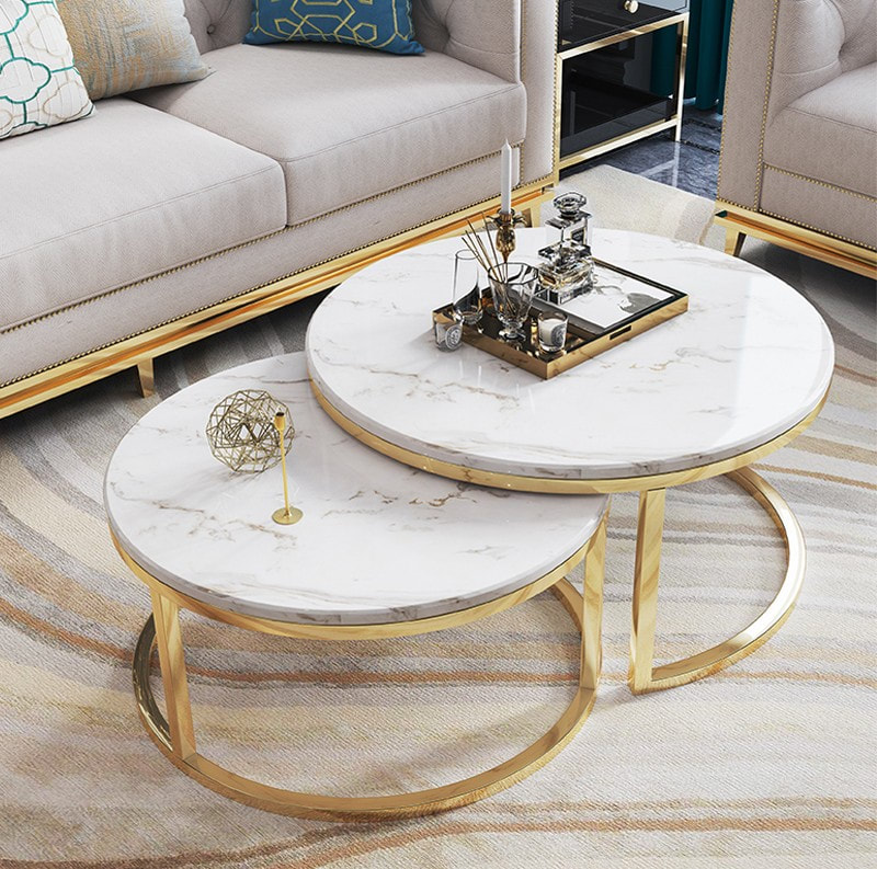 Chinese best quality modern home furniture contemporary design sintered stone tabletap coffee table and side table store factory