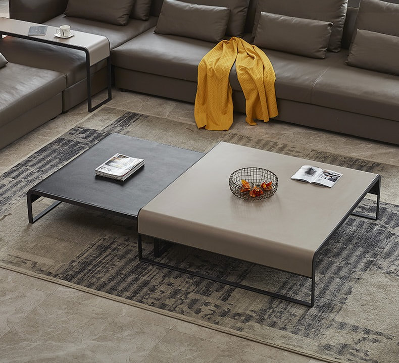 Chinese best quality modern home furniture contemporary design sintered stone tabletap coffee table and side table maker