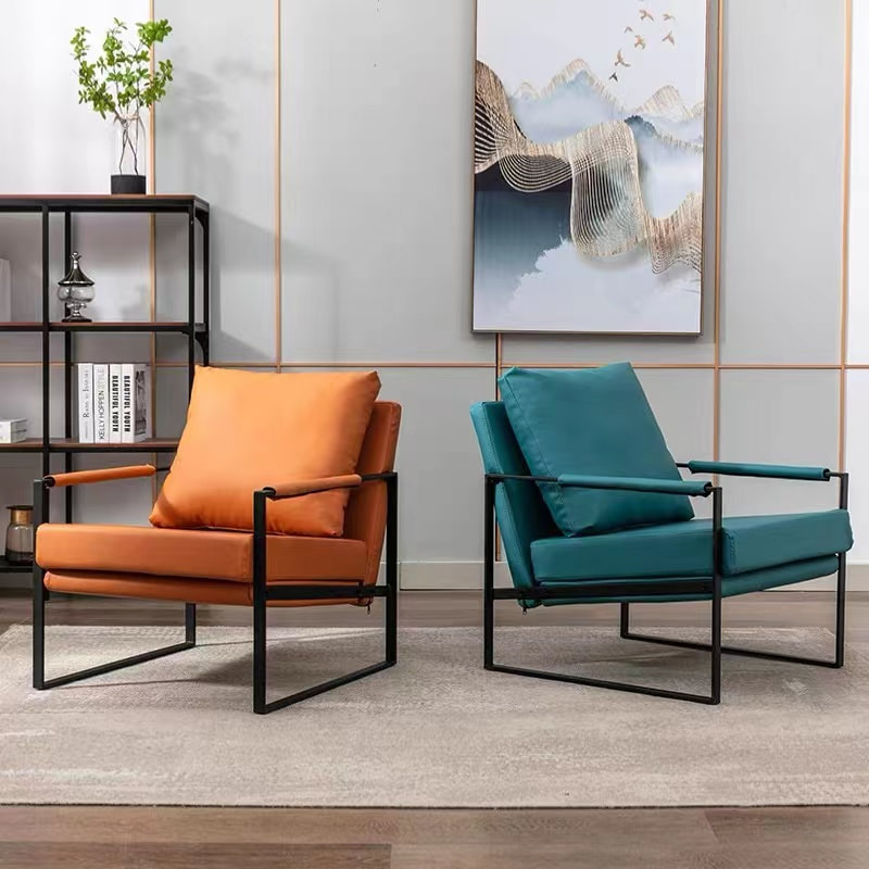 Chinese high quality luxury home furniture modern design contemporary dining room high back leather chair manufacturer-inter furniture