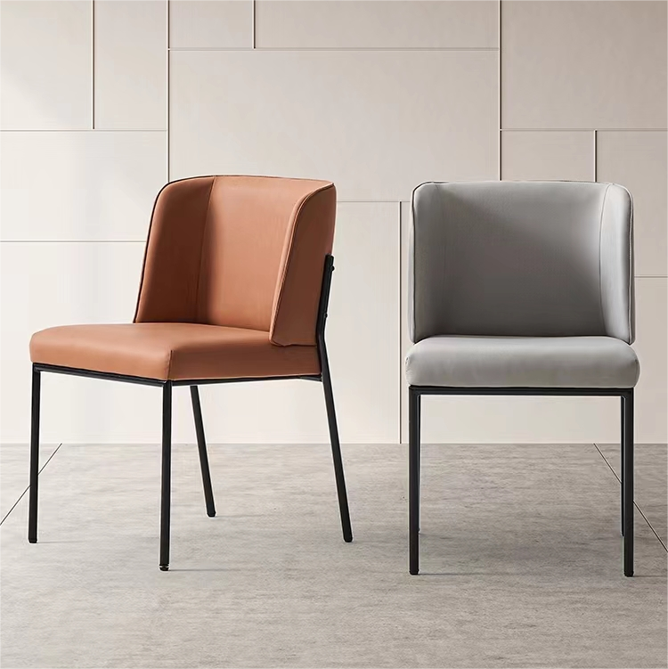 Chinese high quality luxury home furniture modern design contemporary dining room high back leather chair company-inter furniture